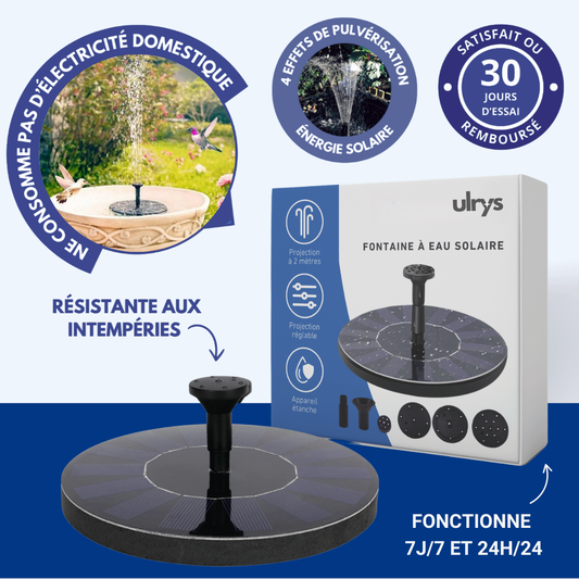 Fontaine à eau solaire